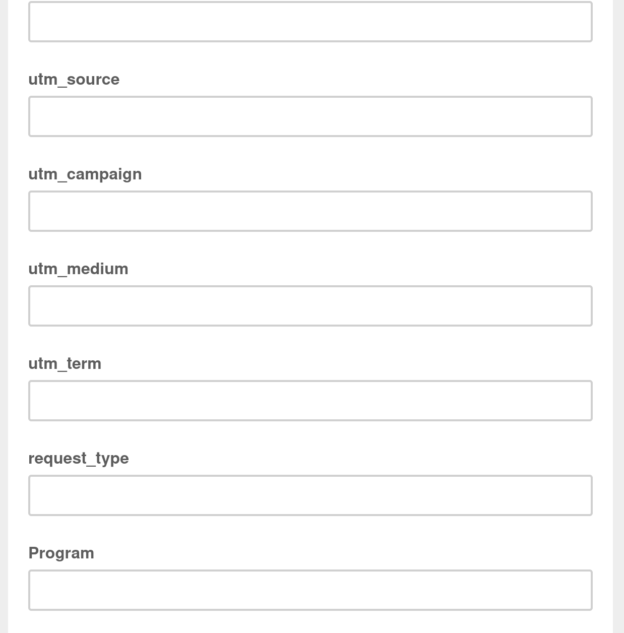 Bold newsletter sign-up form asking you to provide tracking data on yourself by typing it in!
